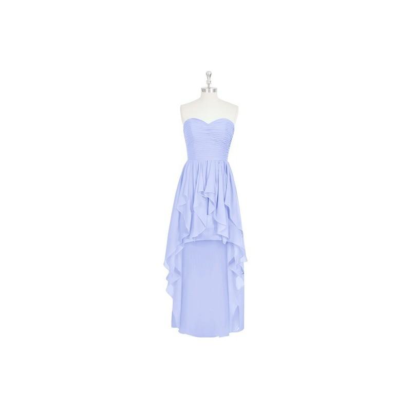 زفاف - Lavender Azazie Abbie - Chiffon Sweetheart Back Zip Asymmetrical Dress - Charming Bridesmaids Store