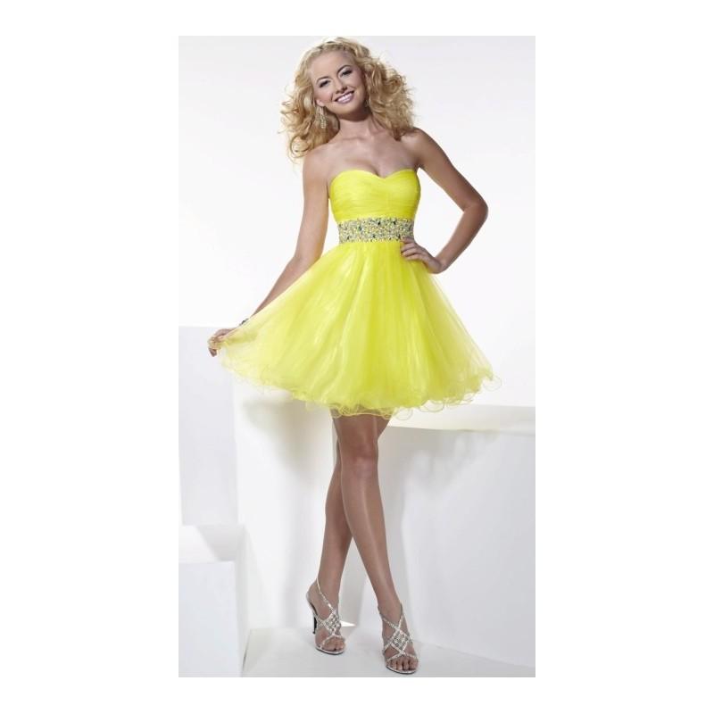 زفاف - Hannah S Strapless Tulle Short Party Dress 27666 by House of Wu - Brand Prom Dresses