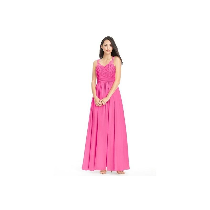 Hochzeit - Azalea Azazie Danny - Sweetheart Keyhole Chiffon And Lace Floor Length Dress - Simple Bridesmaid Dresses & Easy Wedding Dresses
