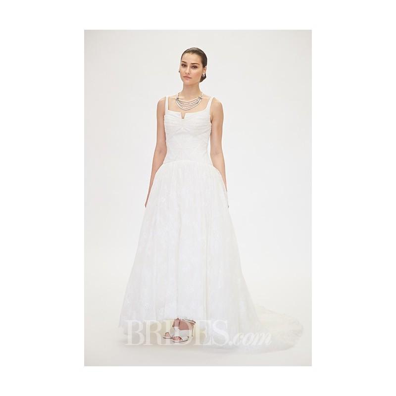 زفاف - Truly Zac Posen - Fall 2015 - Style ZP341412 Sleeveless Square Ankle-Length Ball Gown Wedding Dress - Stunning Cheap Wedding Dresses
