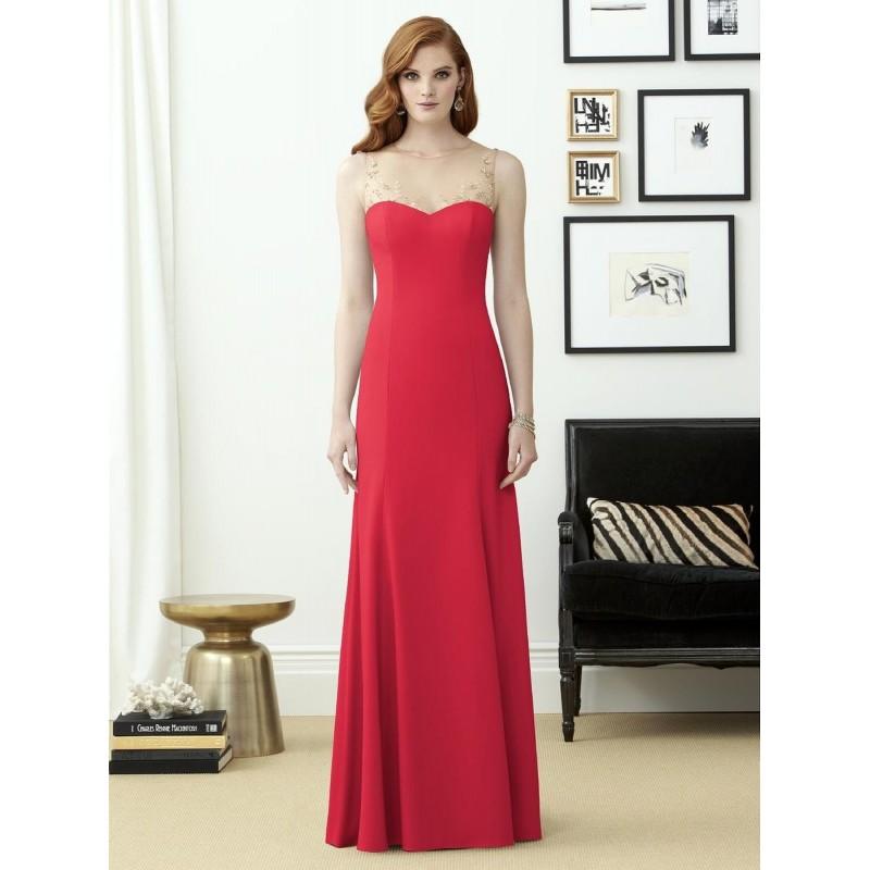 Wedding - Dessy Collection 2964 Illusion Crepe Bridesmaid Gown - Brand Prom Dresses