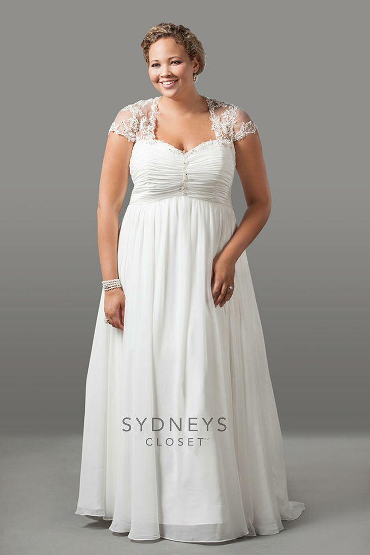 Свадьба - Sydney's Closet Plus Size #BridalGown At: Http://www.fresnoweddings.net/weddingdresses2.html 