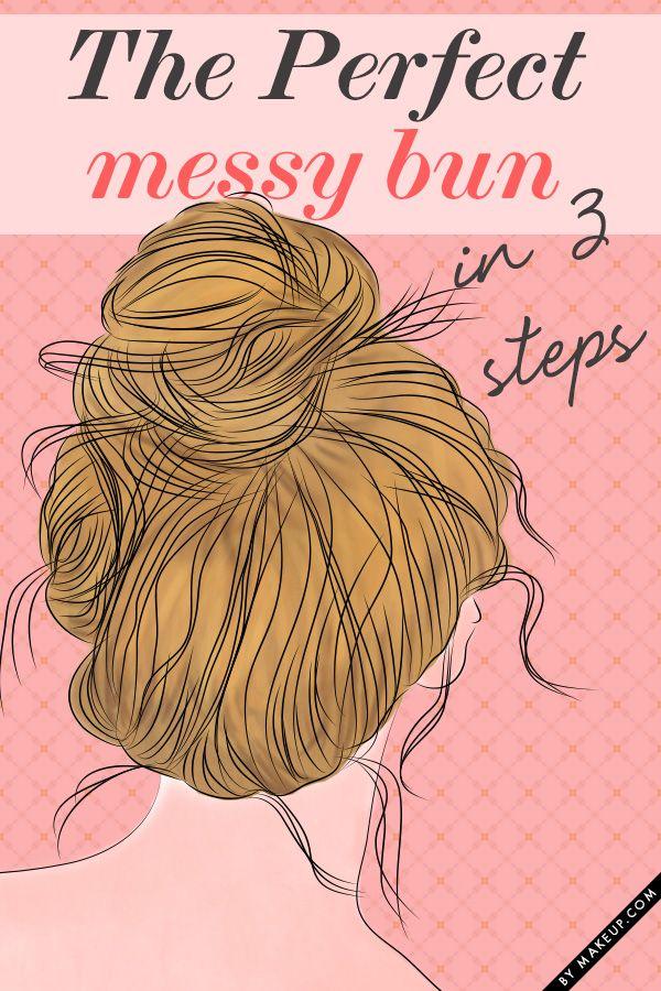 زفاف - The Perfect Messy Bun In 3 Steps