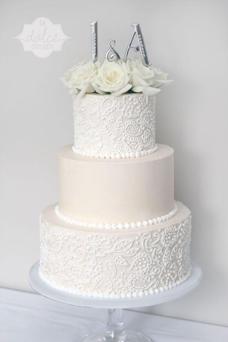 Hochzeit - 14 Amazing Buttercream Wedding Cakes Photos #weddingcakes 