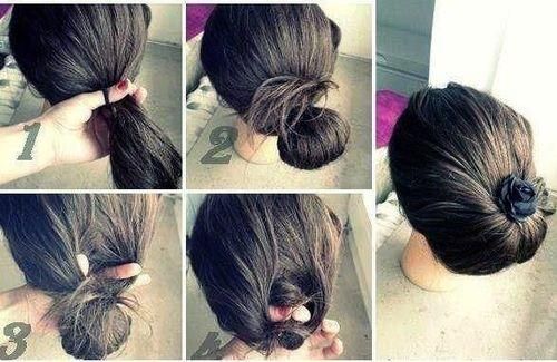 Свадьба - Low Bun With Bow (Hair And Beauty Tutorials)