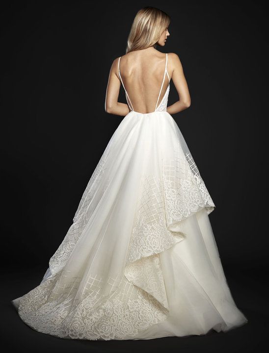 Wedding - Style 6702 Hollace By Haley Paige: Interesting Back, Love The Skirt Details At The Bottom 