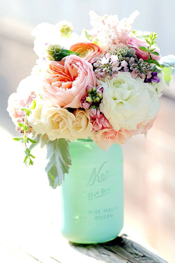 Wedding - As Seen In Smitten Magazine Mint And Blush SPRING By BeachBlues 