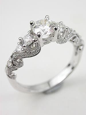 Свадьба - Love Vintage Rings By Hester... So Much Love For This. This Is Probably My Favourite Ring I've Ever Seen. Without A Doubt. {so Far} 