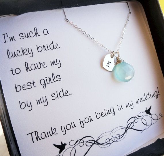 Mariage - What A Sweet Way To Thank Your Bridesmaids! I Like The Card, But I'd Definitely Hand-make Them Something. 