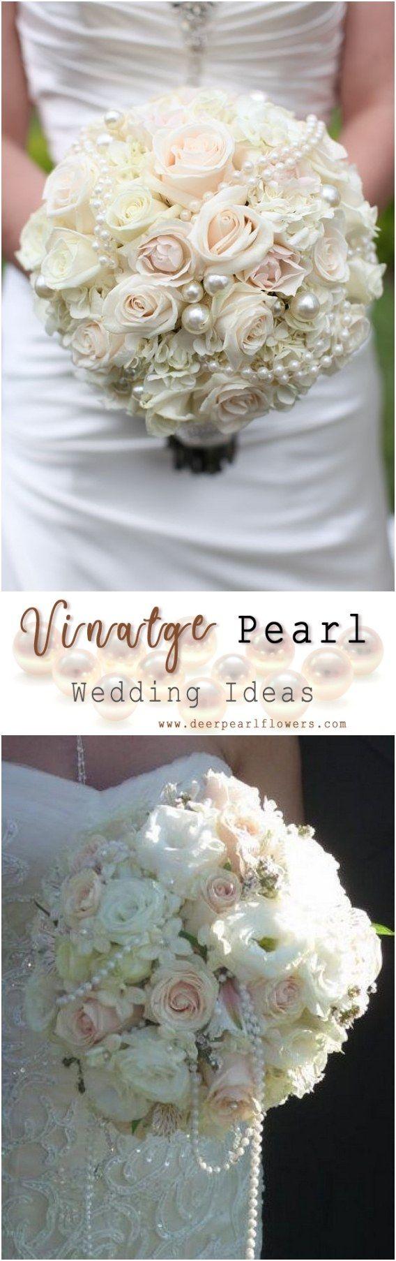 Свадьба - 35 Chic Vintage Pearl Wedding Ideas You’ll Love