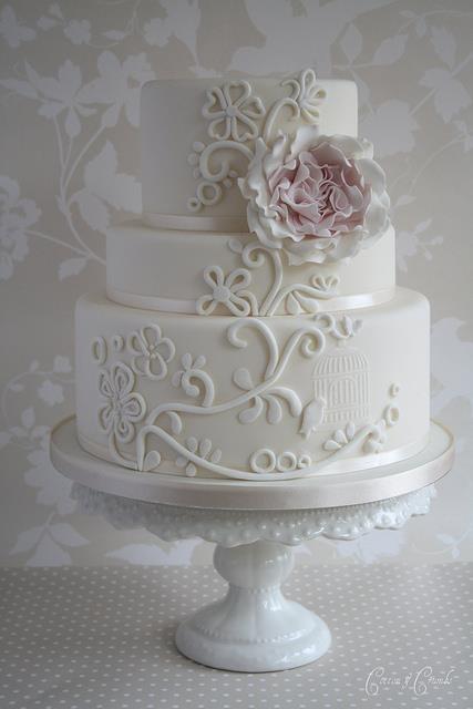 Wedding - Bird Sanctuary Wedding Cake