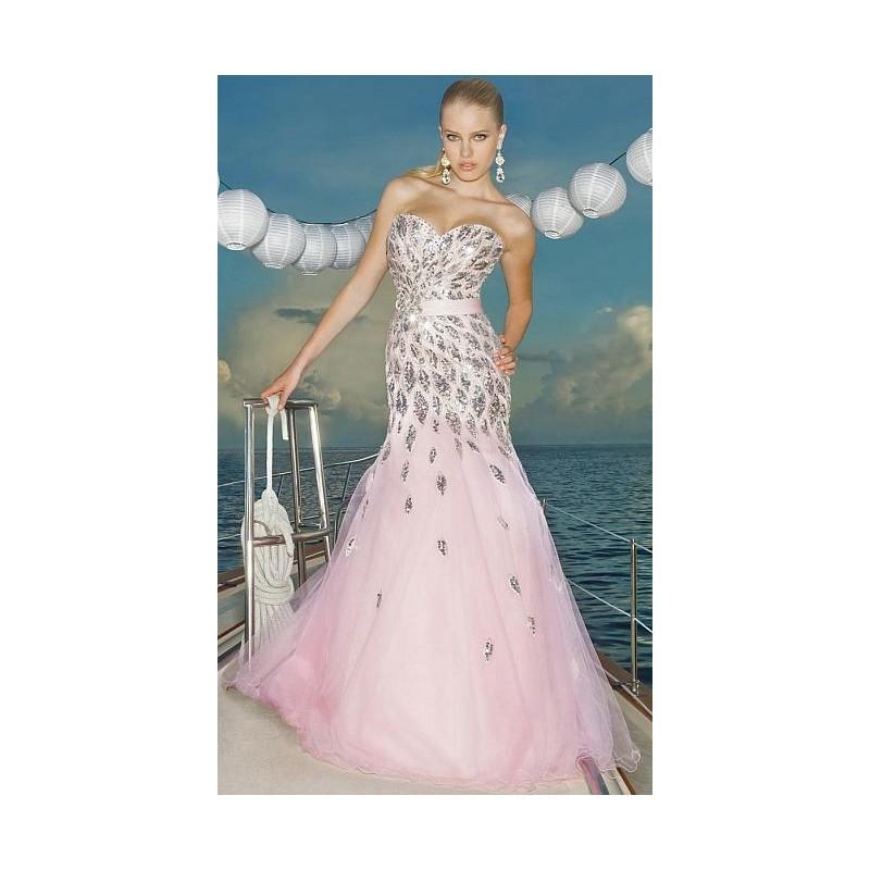 زفاف - Pink by Blush Prom Crystal Pink Tulle Ball Gown 5120 - Brand Prom Dresses