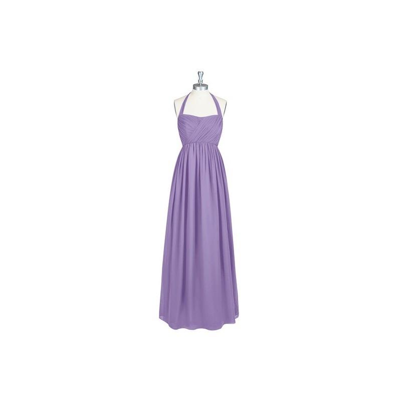 Mariage - Tahiti Azazie Francesca - Bow/Tie Back Chiffon Halter Floor Length Dress - Charming Bridesmaids Store