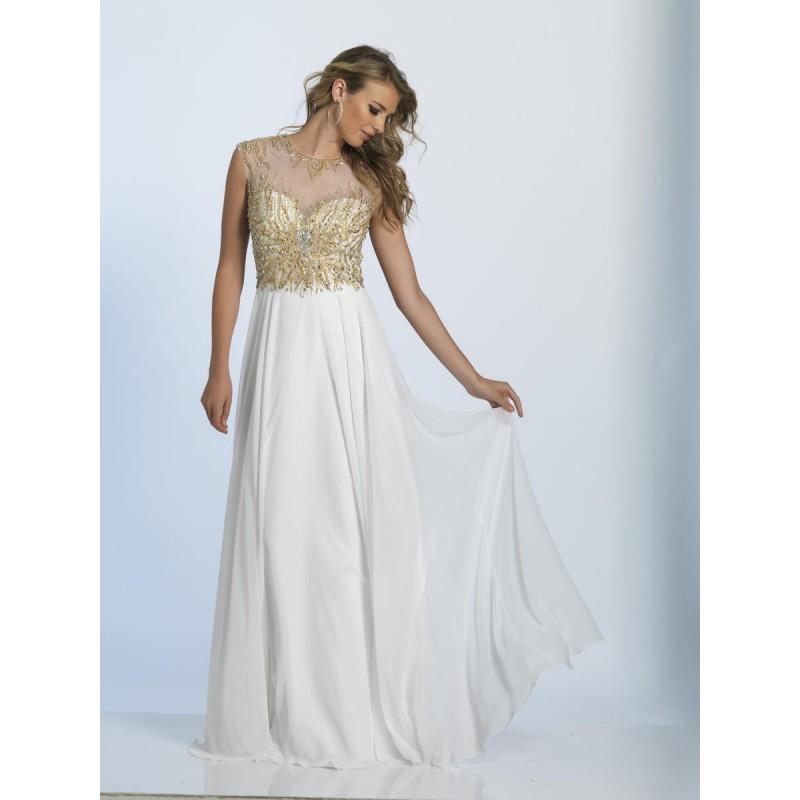 Свадьба - Dave and Johnny 2679 Sheer Beaded Prom Gown - Brand Prom Dresses
