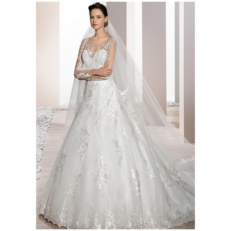 زفاف - Demetrios 688 - A-Line Sweetheart Floor Semi-Cathedral Lace Embroidery - Formal Bridesmaid Dresses 2018