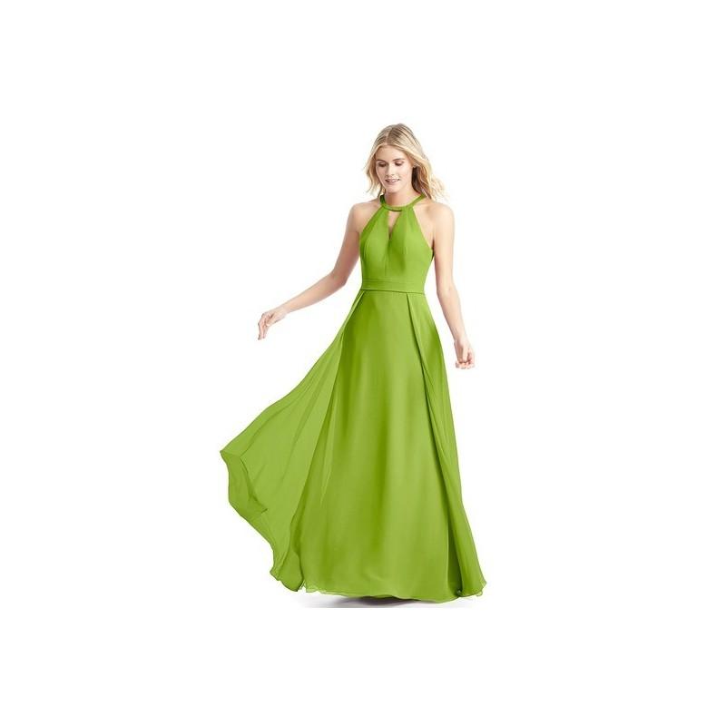 Hochzeit - Clover Azazie Melody - Halter Chiffon Floor Length Back Zip Dress - Charming Bridesmaids Store