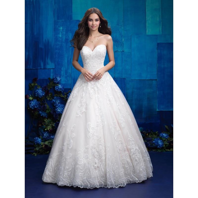 Wedding - Allure Bridals 9413 Strapless Lace Ball Gown Wedding Dress - Crazy Sale Bridal Dresses