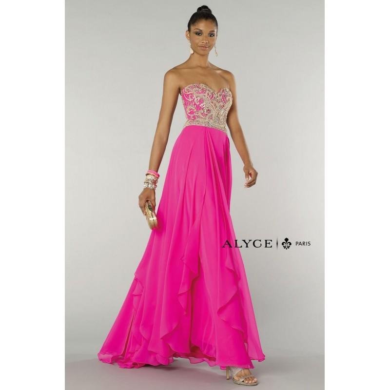 Wedding - Carnival Pink Alyce Prom 6420 Alyce Paris Prom - Rich Your Wedding Day
