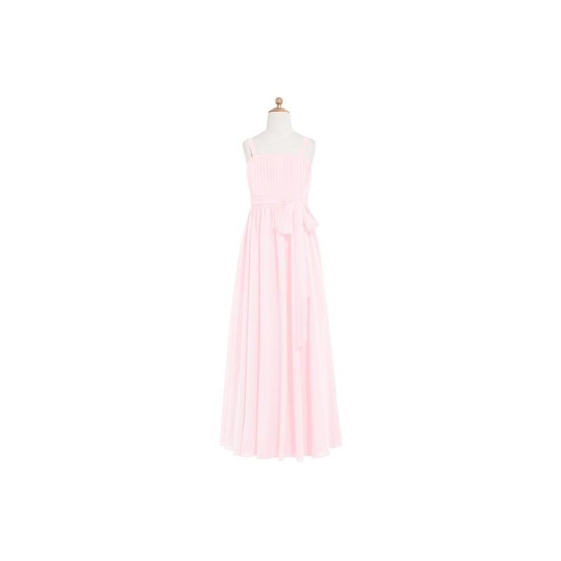 زفاف - Blushing_pink Azazie Ellie JBD - Chiffon Floor Length Back Zip Straight Dress - Charming Bridesmaids Store