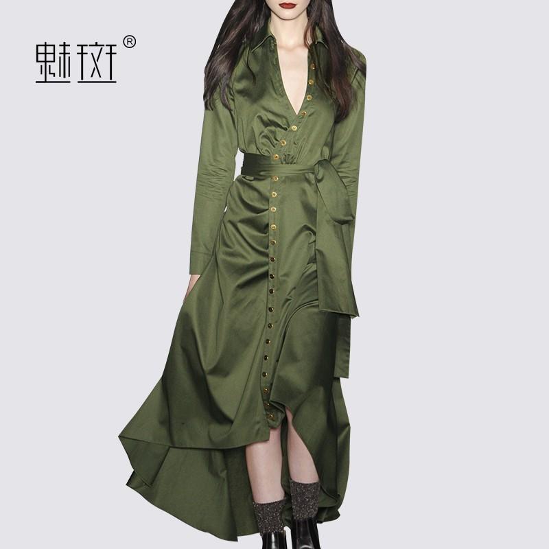 Mariage - Fall 2017 slim casual women's windbreaker long in new women's coat jacket folded - Bonny YZOZO Boutique Store