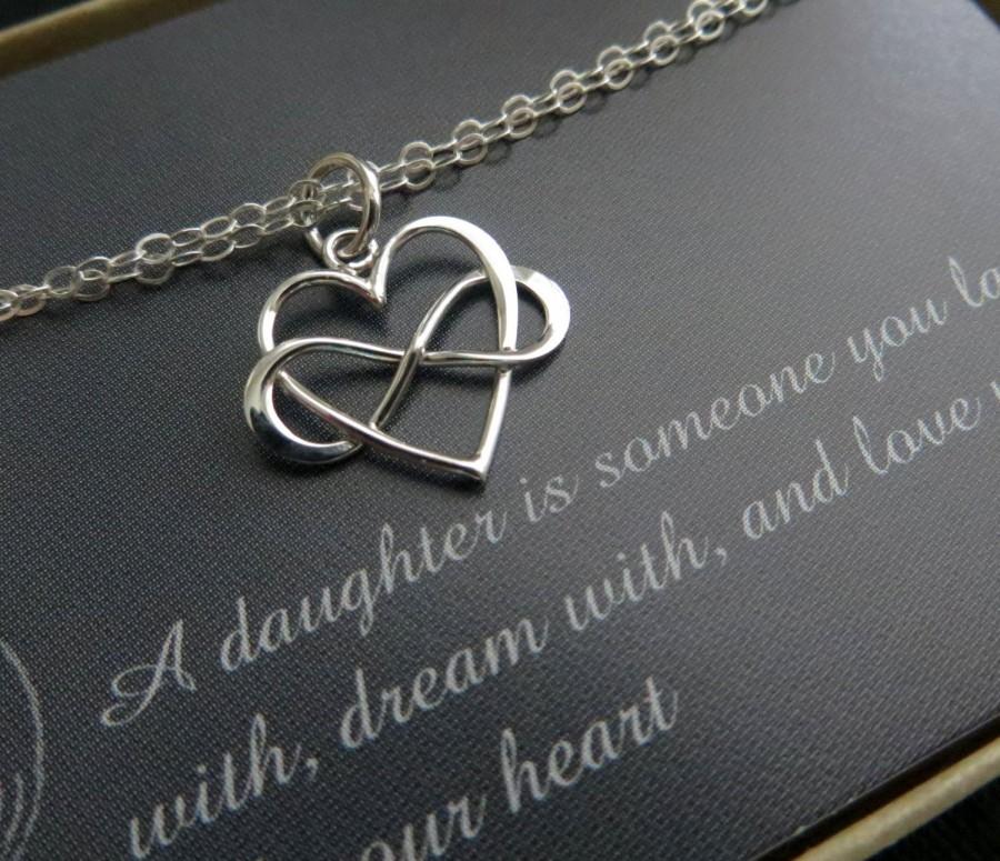 زفاف - gift for bride, silver infinity heart bracelet, wedding jewelry from mom, gift for daughter from mother, 3 metal finishes, bridal shower