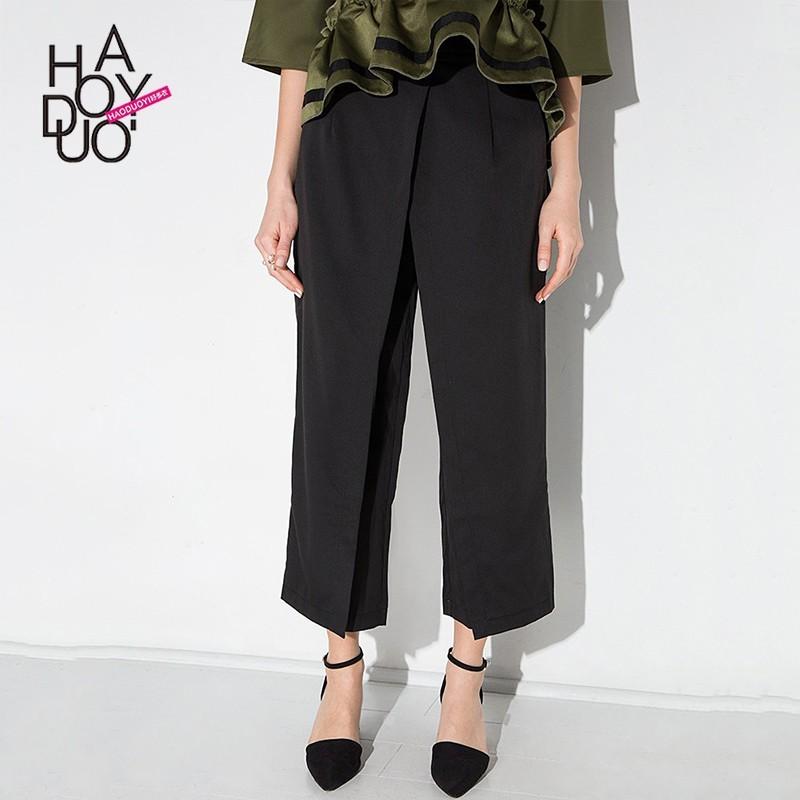 Mariage - Vogue Split Front High Waisted Summer Capris Wide Leg Pant Suit - Bonny YZOZO Boutique Store