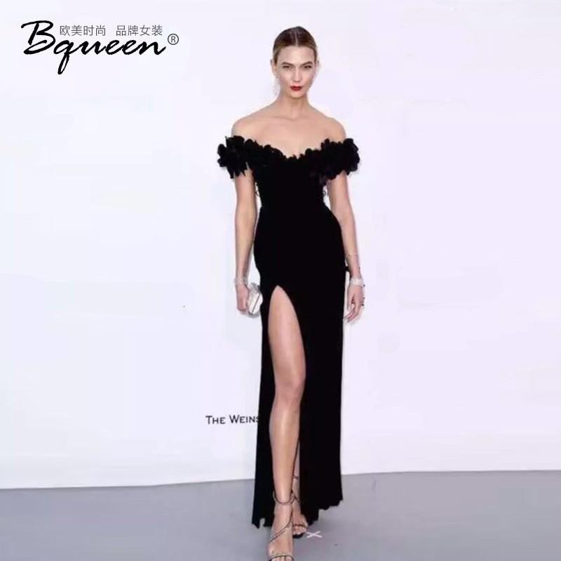 زفاف - Fall 2017 new solid high waist fashion short sleeve long bandage skirt dress - Bonny YZOZO Boutique Store