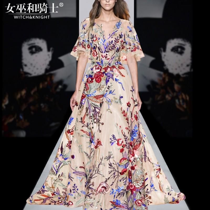 Свадьба - Elegant Vogue Attractive Embroidery Slimming Curvy Summer Fancy Formal Wear Dress - Bonny YZOZO Boutique Store