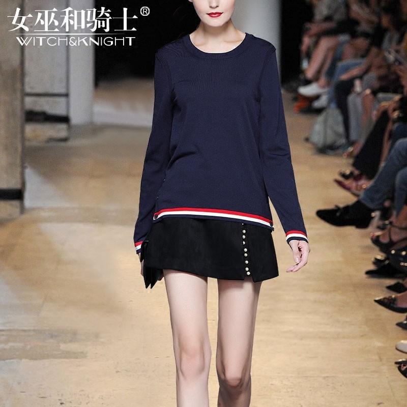 زفاف - Vogue Slimming Spring 9/10 Sleeves Knitted Sweater Essential Sweater - Bonny YZOZO Boutique Store
