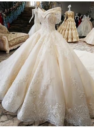 زفاف - Luxury Prinzessin Hochzeitskleider Mit Spitze Brautkleider Günstig Online Modellnummer: XY189