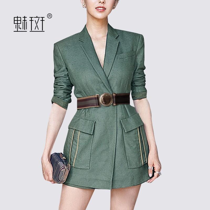 Mariage - 2017 autumn new plus size women's clothing long-sleeved suit casual shirts slim short coat - Bonny YZOZO Boutique Store