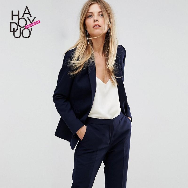 زفاف - Office Wear Vogue Attractive Slimming One Color Fall Suit Coat - Bonny YZOZO Boutique Store