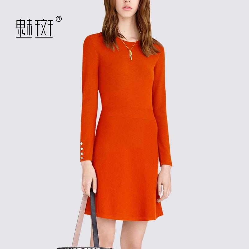 زفاف - 2017 in the fall/winter season long dress new women's long sleeve t-slim temperament a skirt - Bonny YZOZO Boutique Store