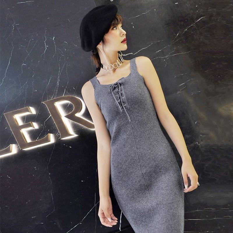 Mariage - Sexy Slimming Sleeveless Jersey Tie Essential Dress - Bonny YZOZO Boutique Store