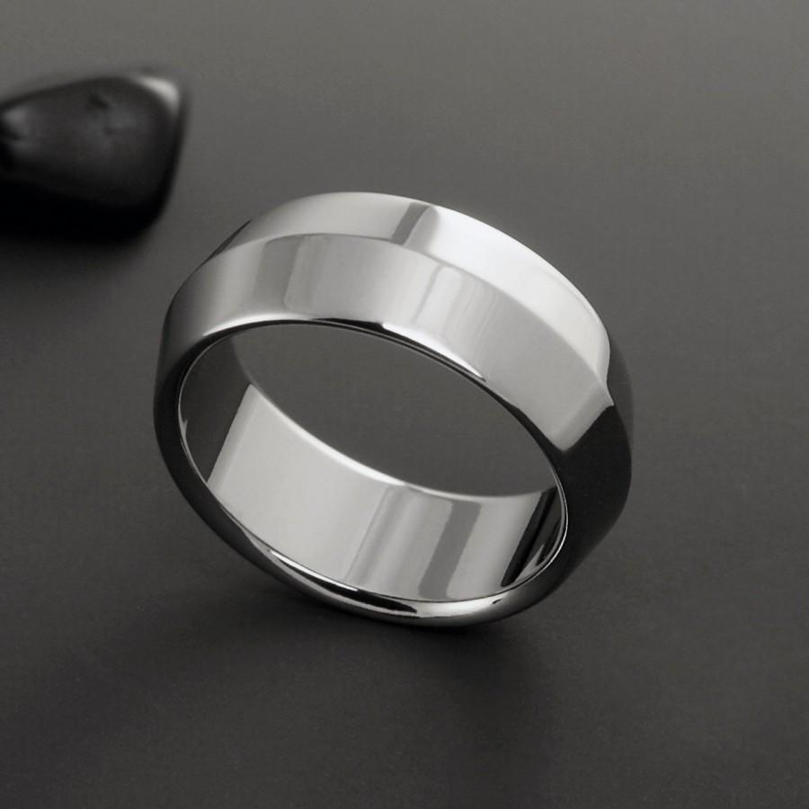 زفاف - Titanium Wedding Ring, Mens Rings, Womens Ring, Titanium Band, Plain Titanium Ring, Peaked Ring, Mens Wedding Band, Engagement Ring, Custom
