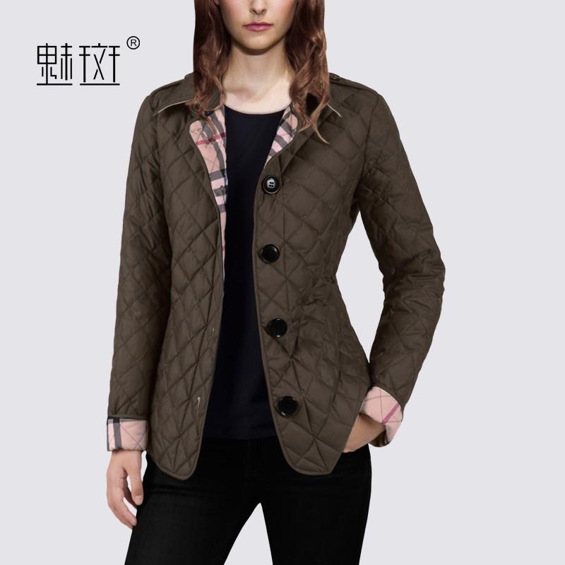 Mariage - 2017 new women short down jacket winter POLO collar single breasted warm down jacket women's clothing - Bonny YZOZO Boutique Store