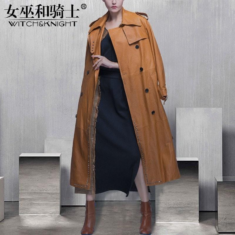 زفاف - Slimming 9/10 Sleeves Overcoat Leather Jacket Coat - Bonny YZOZO Boutique Store