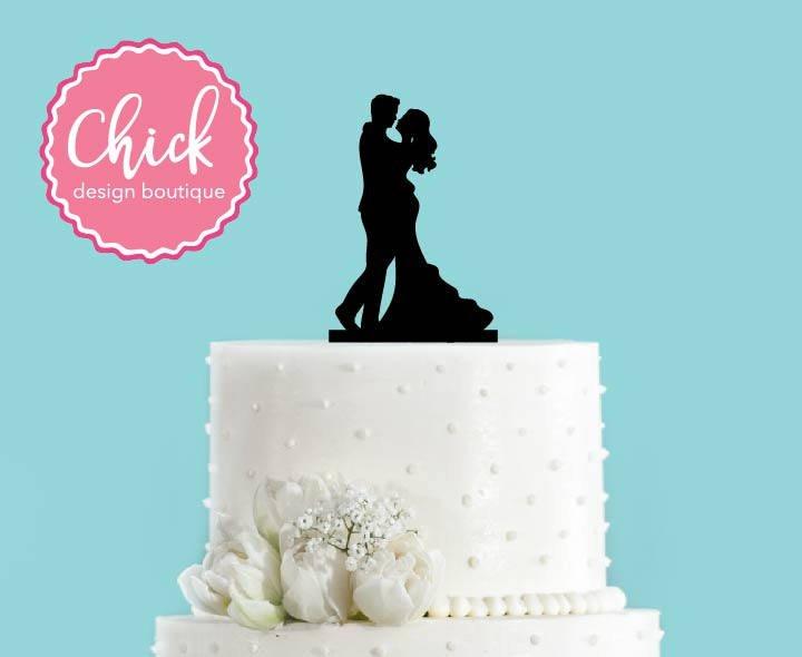 Hochzeit - Couple Dancing Acrylic Wedding Cake Topper