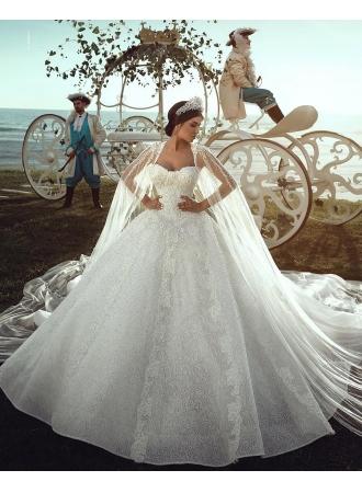 زفاف - 2018 Luxury Hochzeitskleider Spitze A Linie Brautkleider Günstig Online Modellnummer: XY246