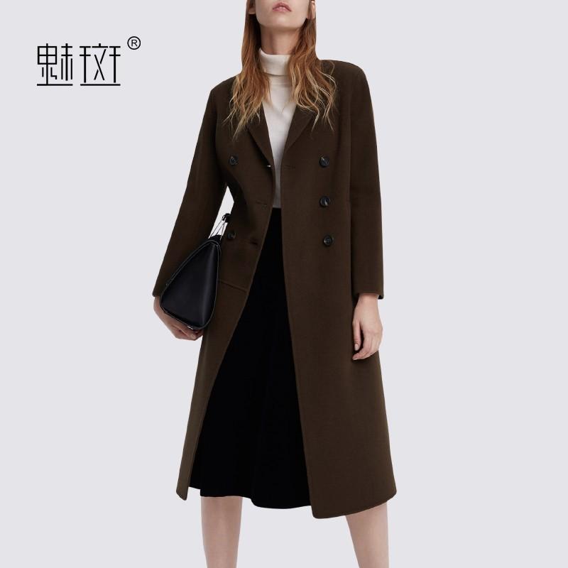 Mariage - Oversized Double Breasted Wool Winter Wool Coat Overcoat - Bonny YZOZO Boutique Store