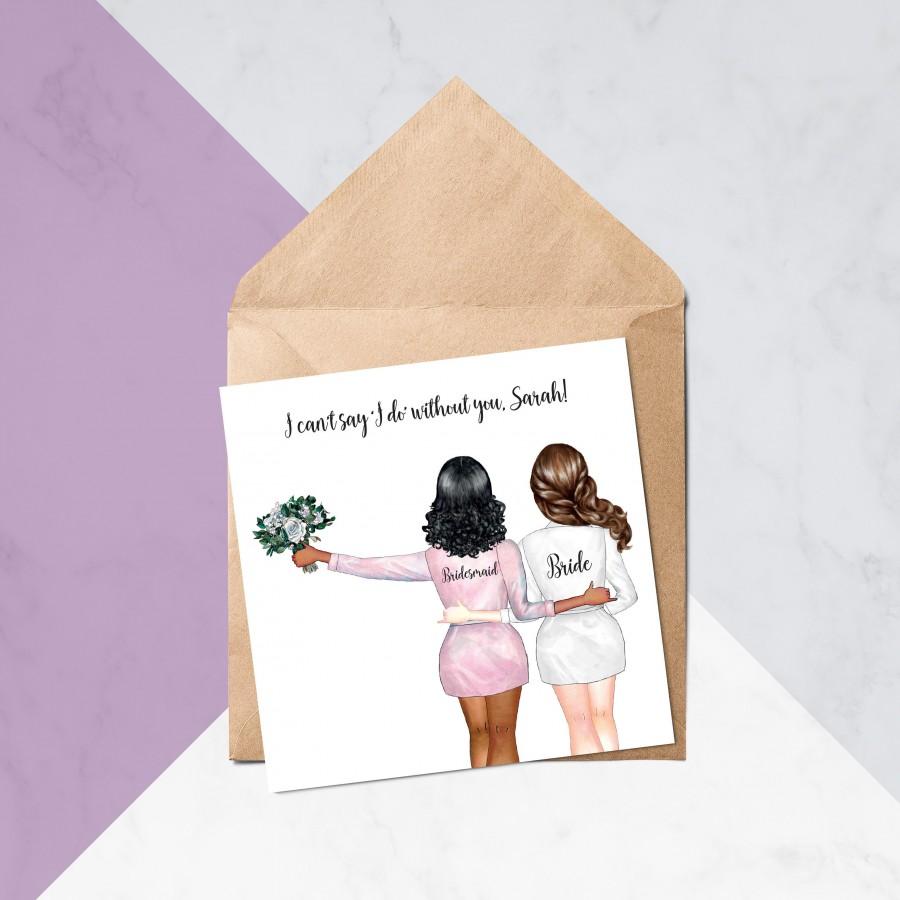 Wedding - Will You Be My Bridesmaid? // Will You Be My Bridesmaid Cards // Thank you for being my Bridesmaid // Wedding Cards // Proposal Card #283