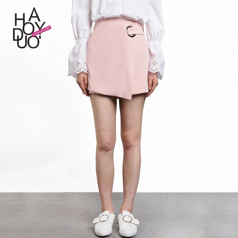 Mariage - School Style Sweet High Waisted Accessories Summer Pink Skirt - Bonny YZOZO Boutique Store