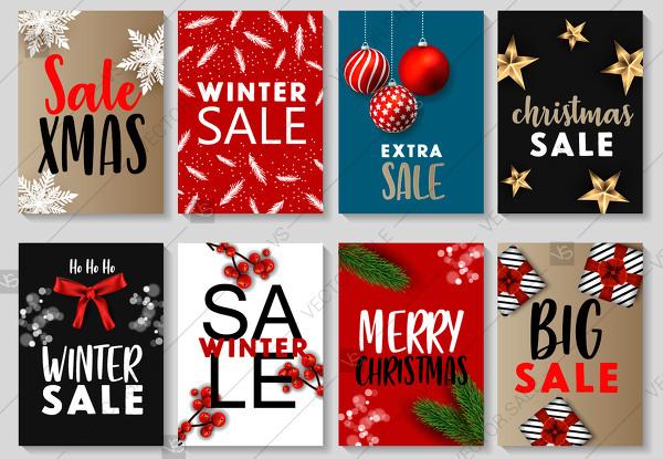Mariage - Winter Sale Banner Poster Black Friday Sale Poster vector template vector download