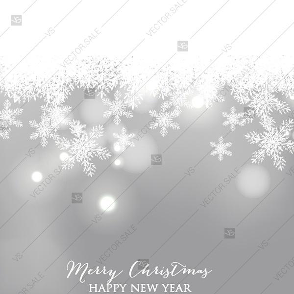 Hochzeit - Merry Christmas Party invitation card template blurred background