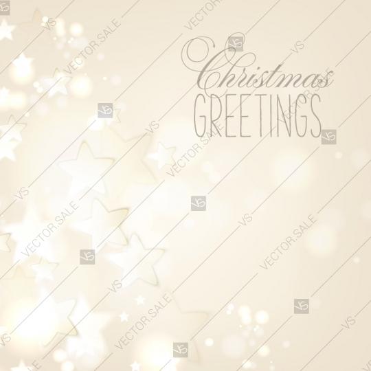 Mariage - Christmas Invitation and Happy New Year Card with stars