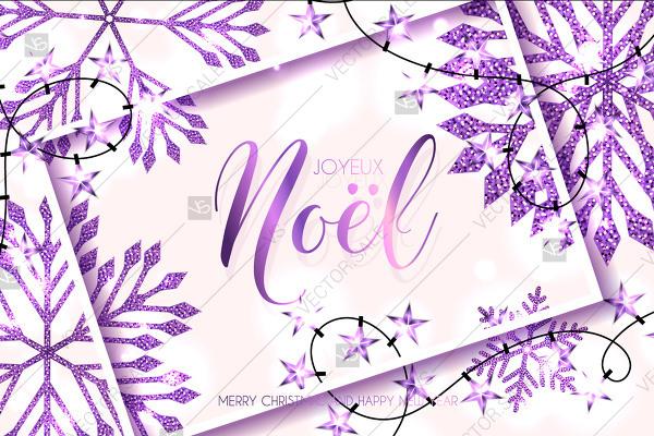 Mariage - Jeyeux Noel Merry Christmas background with Shining gold Snowflakes