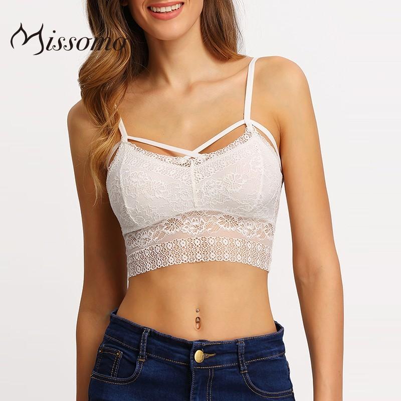 Mariage - Sexy seduction white lingerie full Cup no buckle thin section perspective comfort lace bra - Bonny YZOZO Boutique Store