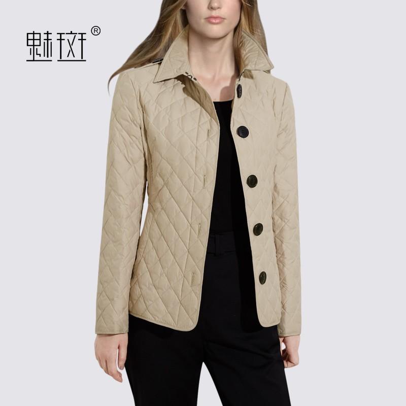 Mariage - Vogue Feather Rhombus Winter Casual Feather jacket Coat - Bonny YZOZO Boutique Store