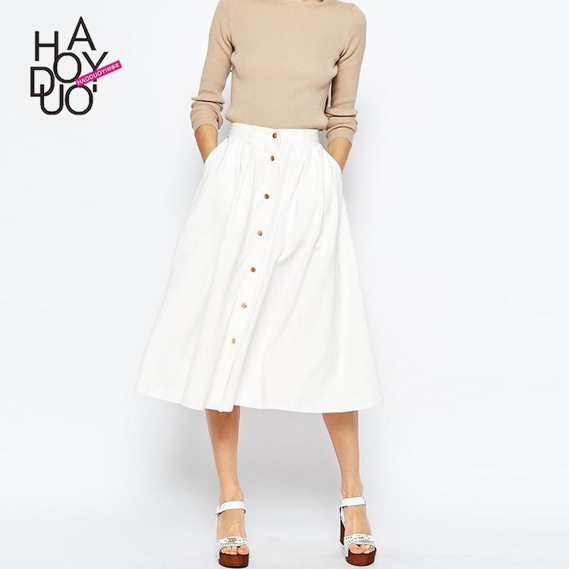 زفاف - Must-have Simple High Waisted Summer Skirt - Bonny YZOZO Boutique Store