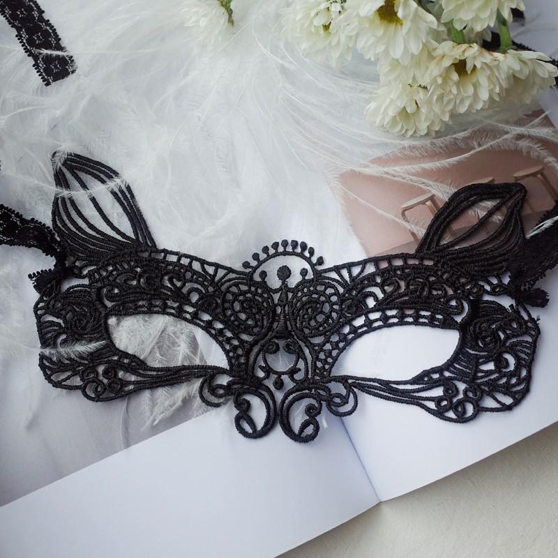 Mariage - H-016 Meng rabbit small ears lace mask sexy strap goggles - Bonny YZOZO Boutique Store